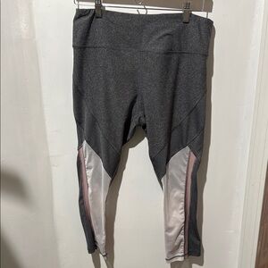 Athletic Gray and Pink Leggings